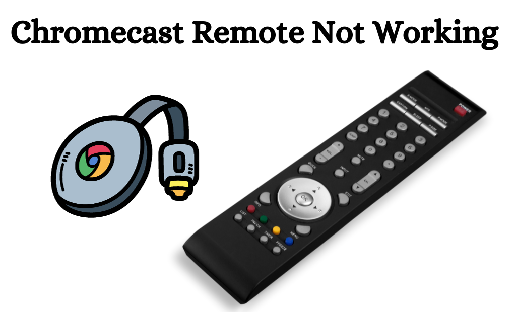 Image depicting a Chromecast remote with a troubleshooting icon, signaling issues, and emphasizing the quest for solutions to Chromecast remote malfunctions. 🕹🔧 #TechTroubles
