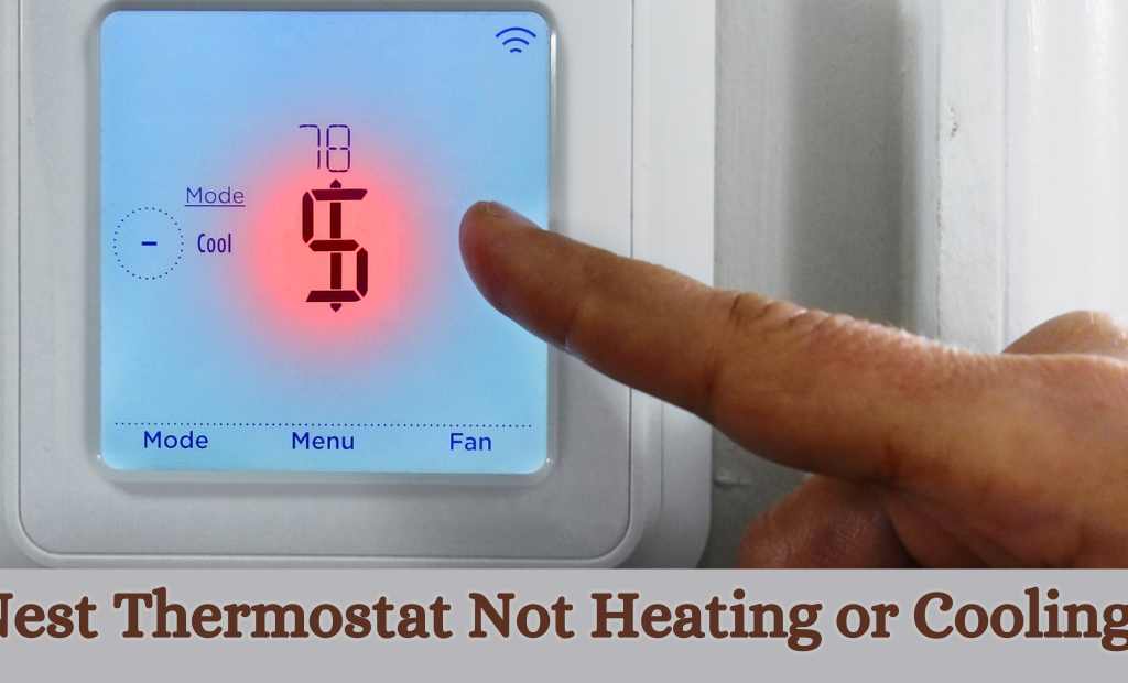 Image of a Nest Thermostat with a temperature setting but no change in home climate. Explore solutions for thermostat-related heating or cooling problems to maintain comfort