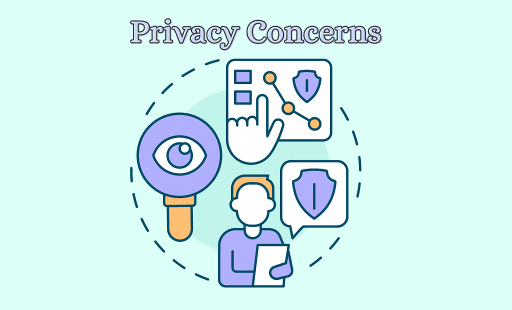 Image representing privacy concerns, featuring a lock icon surrounded by question marks. Learn strategies to safeguard your personal information and navigate the complexities of digital privacy.