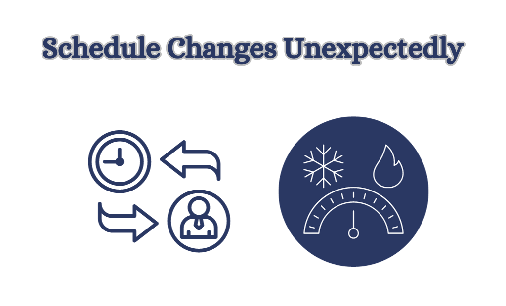 Image depicting a calendar with crossed-out events, symbolizing unexpected schedule changes. Discover insights and tips to manage unforeseen disruptions in your daily routine